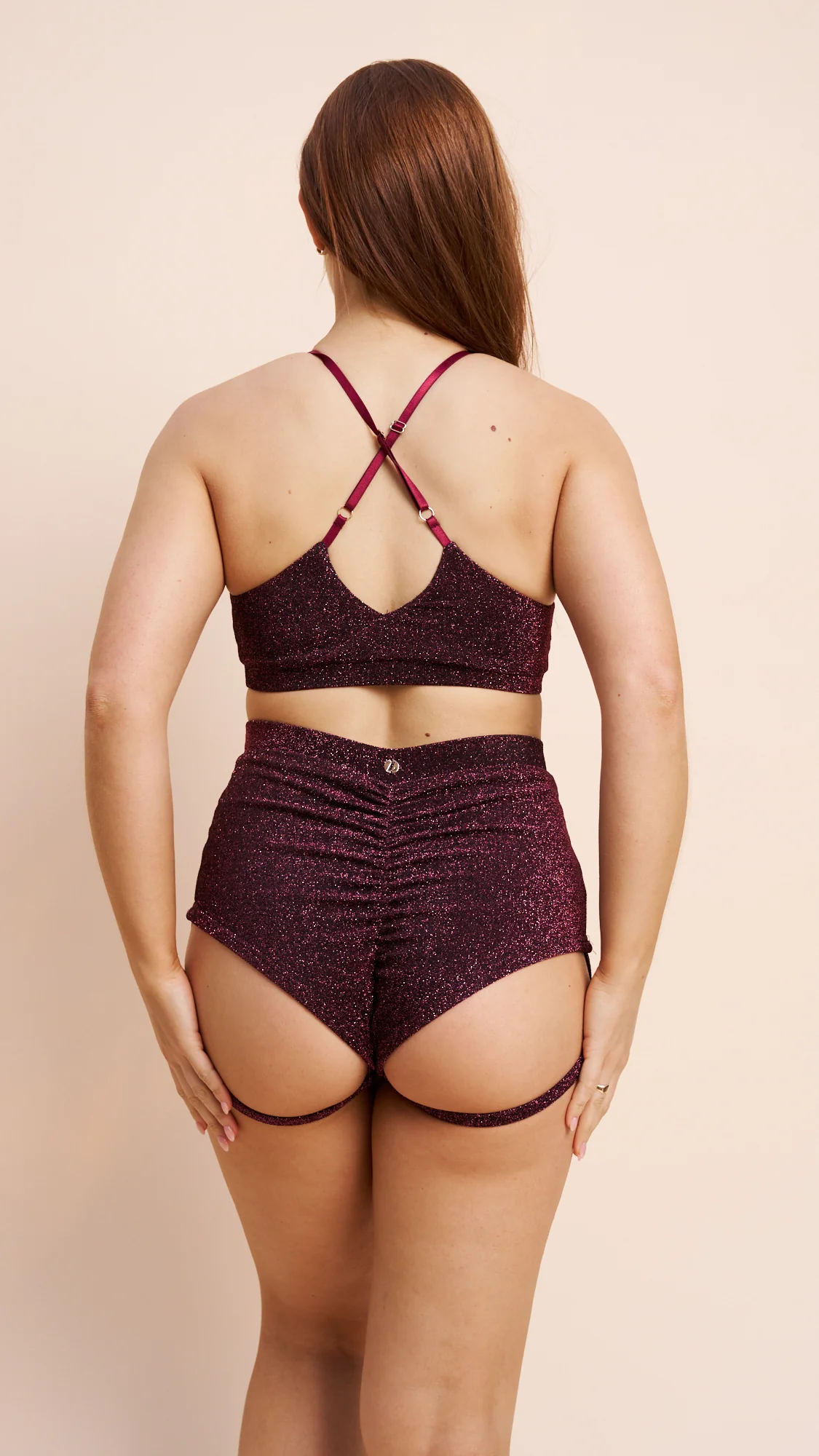 Athena Top in Coral Shimmer - Image 3