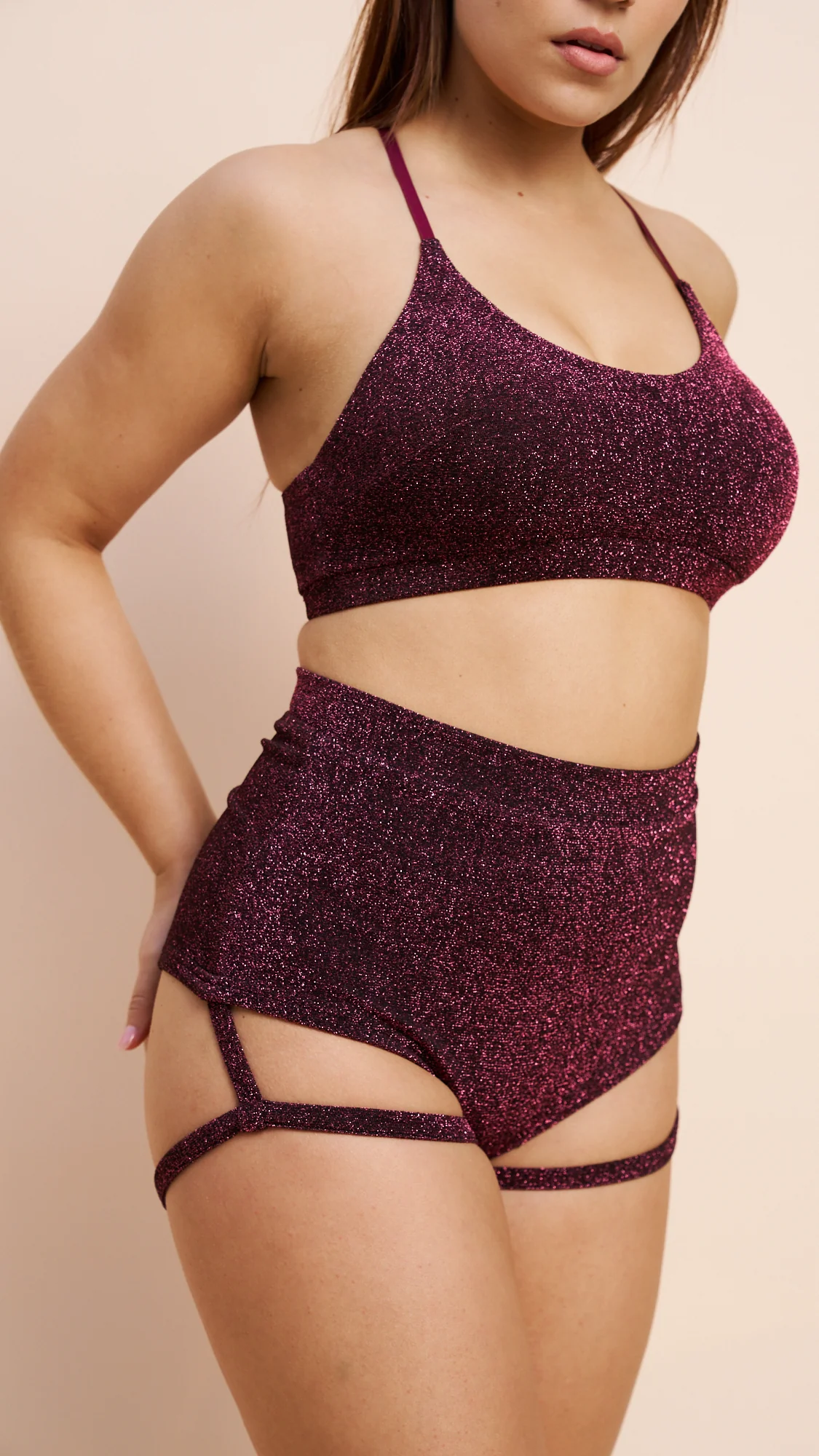 Athena Top in Coral Shimmer - Image 4