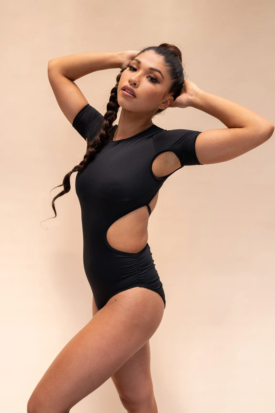 Camlie Bodysuit - Cut Out Adjustable Scrunch Bodysuit - Image 3