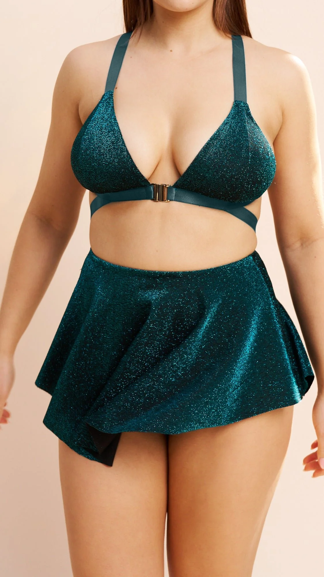 Free Flow High Waist Skort Ocean Shimmer - Image 4
