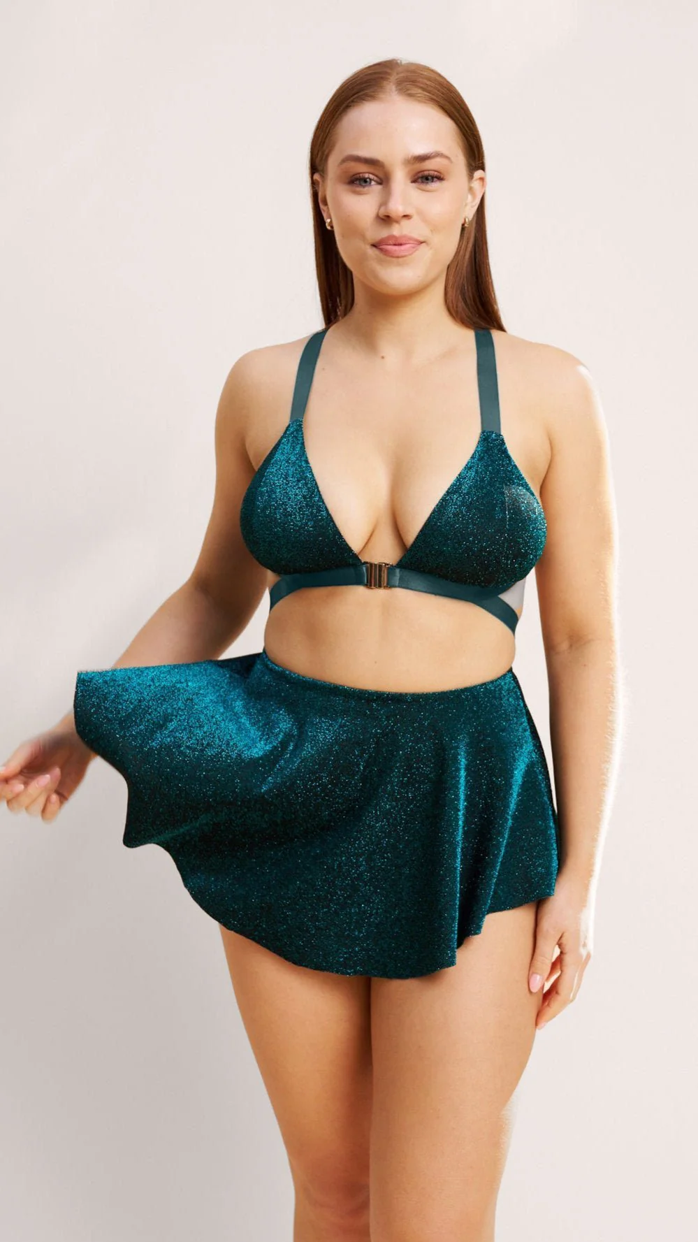 Free Flow High Waist Skort Ocean Shimmer - Image 6