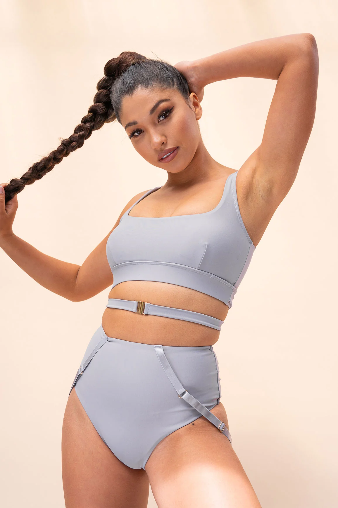 Kehlani High Waist Bottom Grey - Image 2