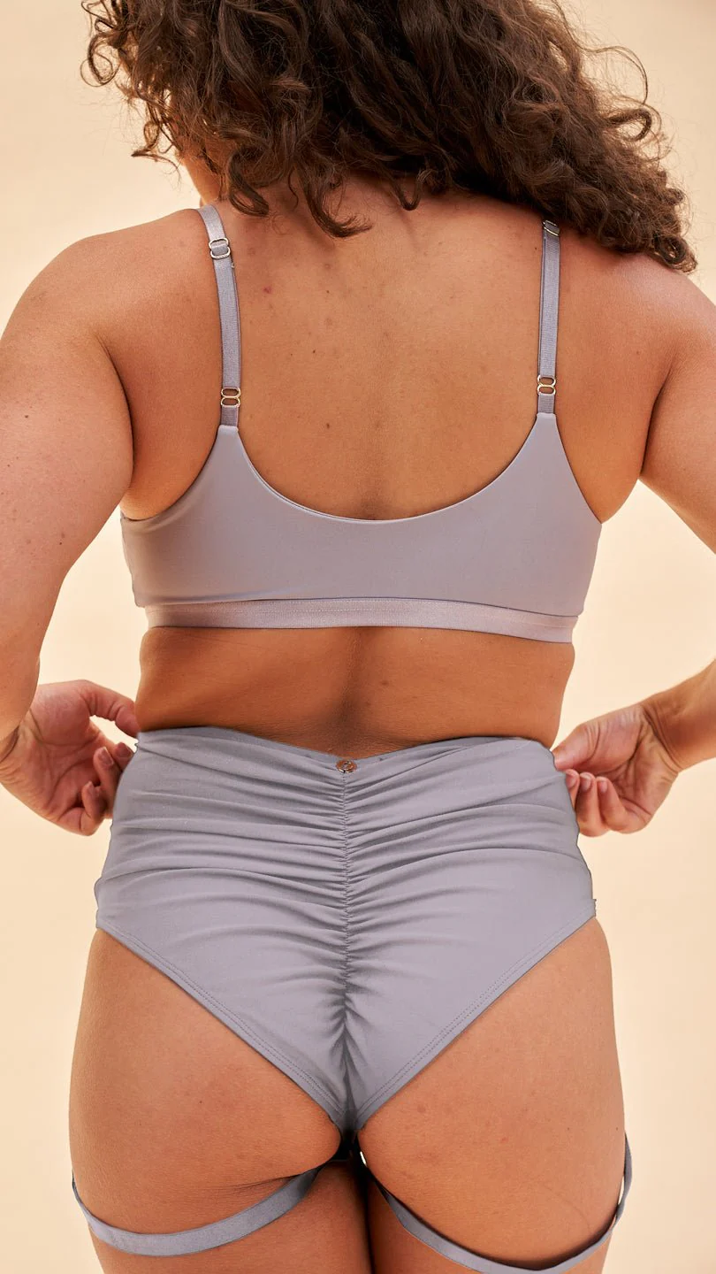 Kehlani High Waist Bottom Grey - Image 3