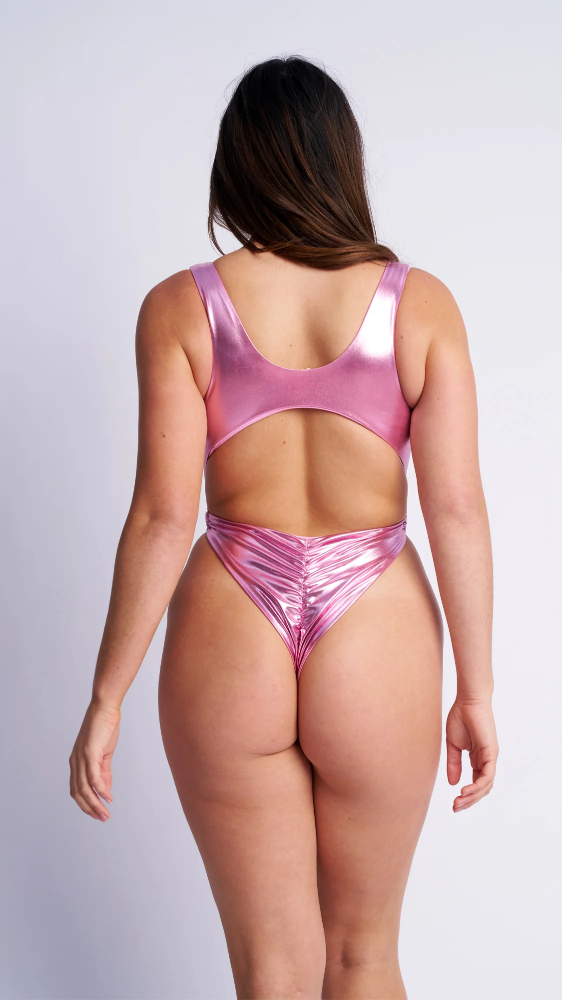 Kenzie High Cut Holographic Bodysuit - Image 3