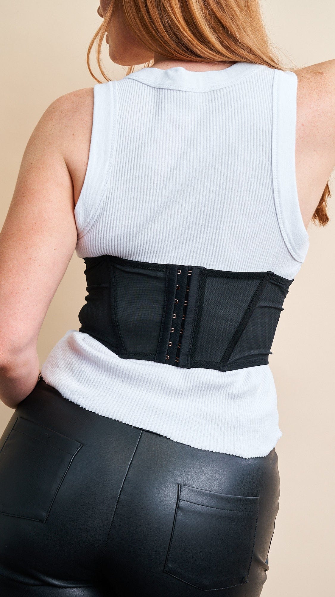 Larisa Corset Top - Underbust Corset Recycled Black - Image 7