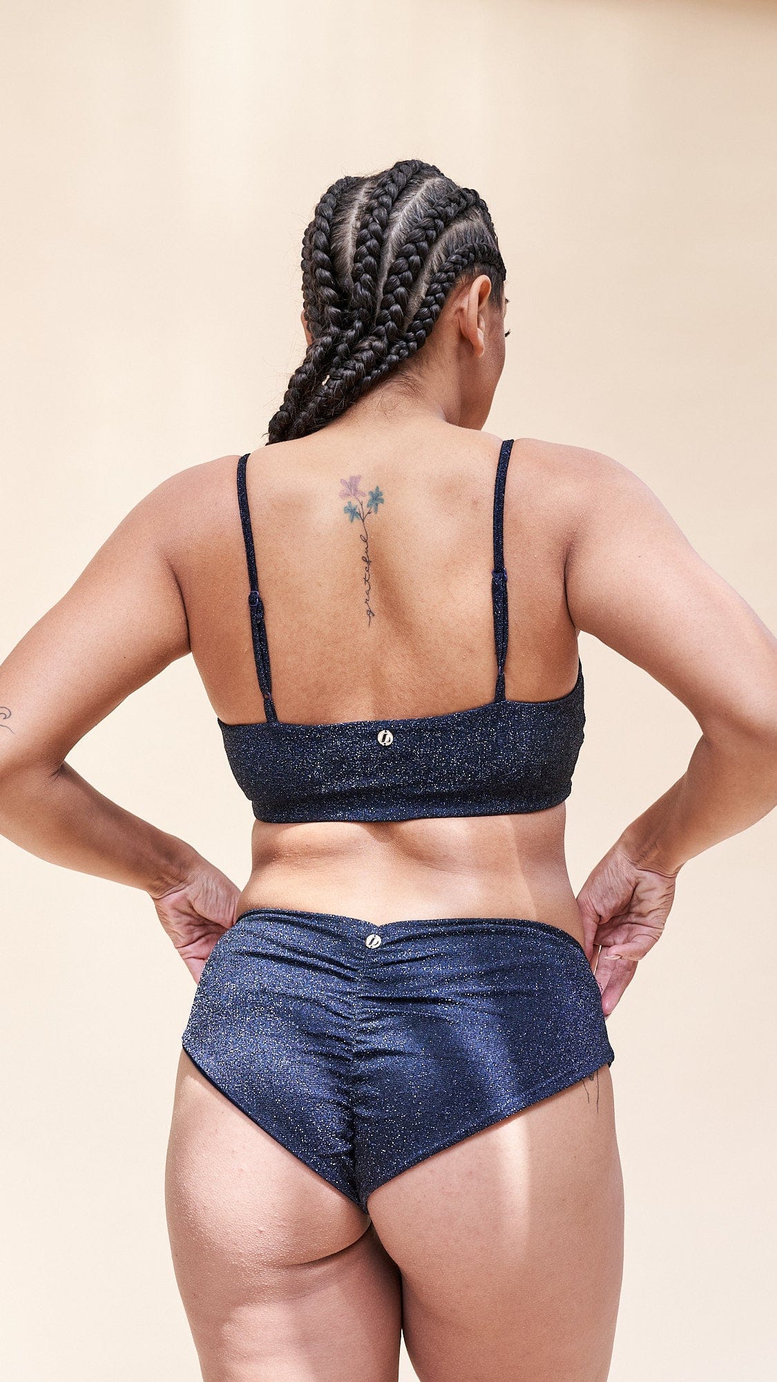 Paris Low Waist - Cross Over Low Waist Bottoms Midnight Shine - Image 6