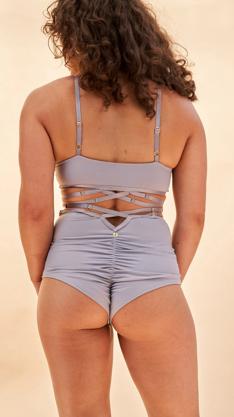 Poppy Strappy Top Grey - Image 3