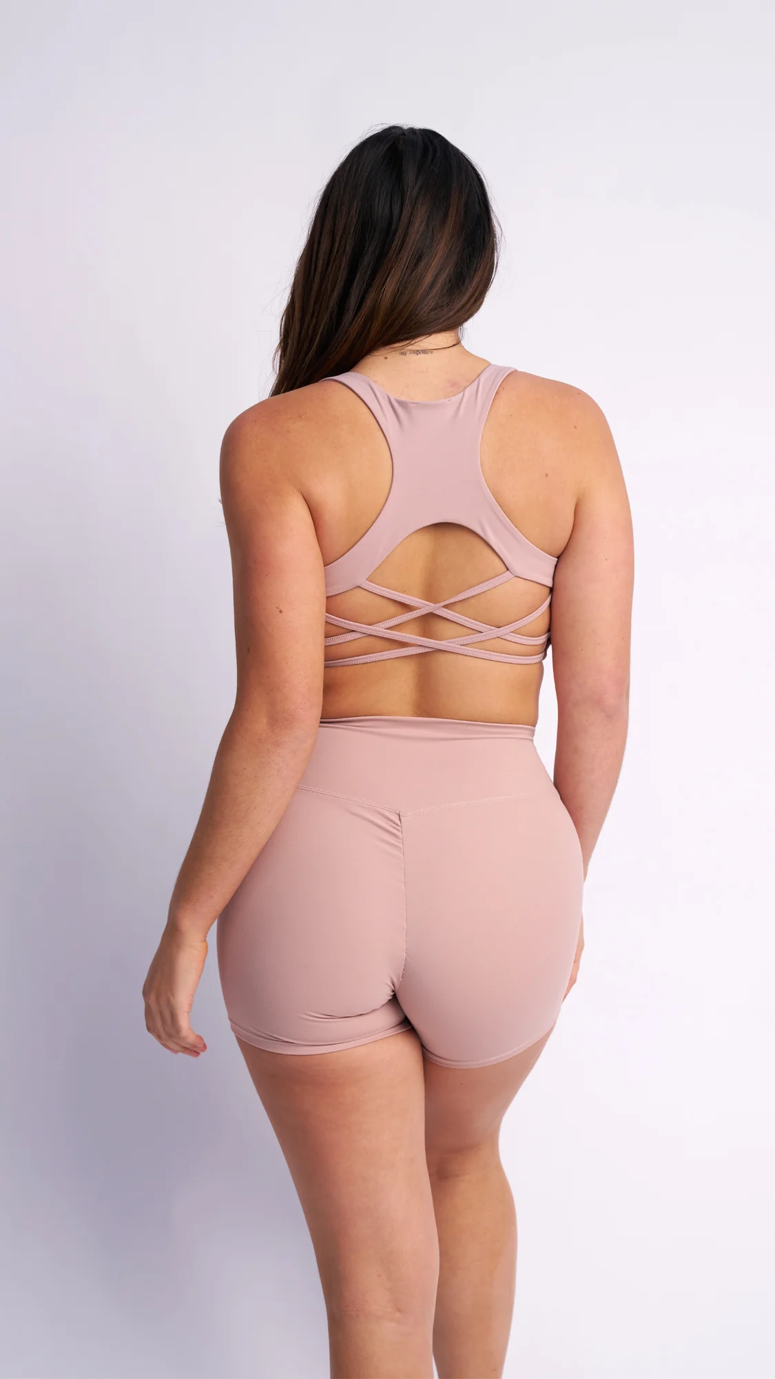 Aerolux Fabric: Scrunch Bike Shorts Taupe - Image 4