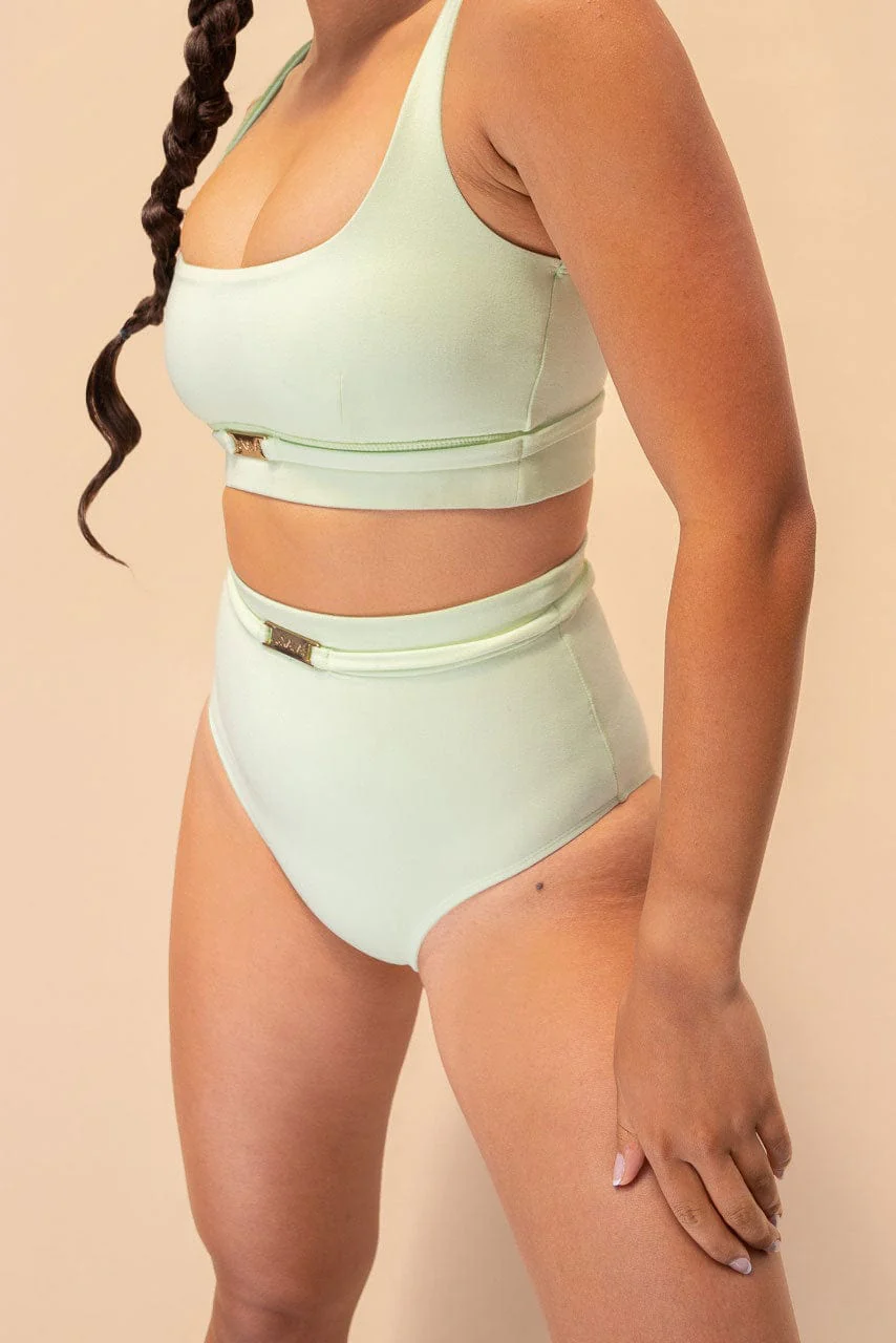 Venus High Waist - High Waist Bottom Recycled Light Green - Image 3
