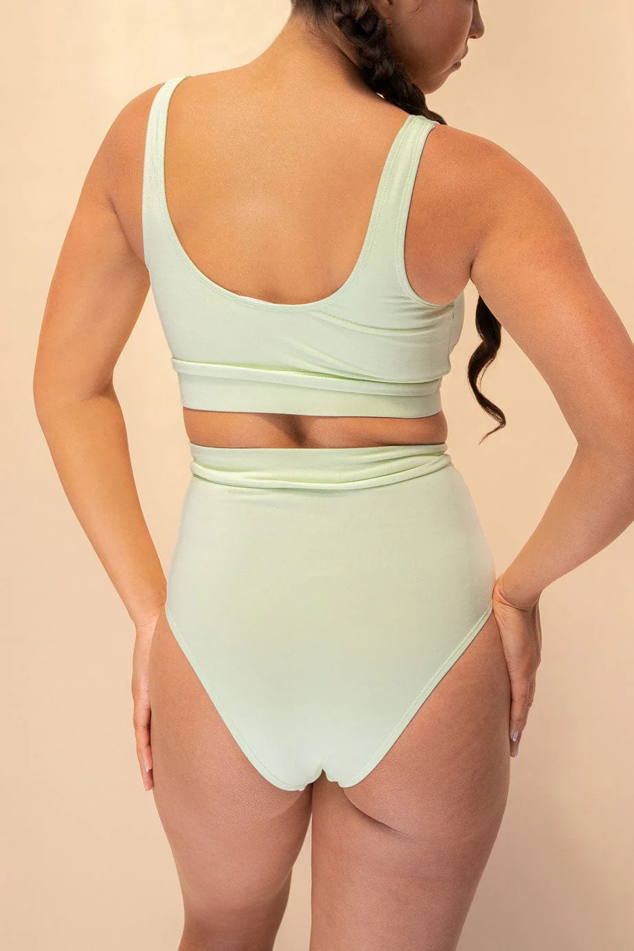 Venus High Waist - High Waist Bottom Recycled Light Green - Image 5